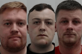 Left to right: Ryan McGovern, John Murray and Dale Bauld were convicted for a series of organised crime offences in Edinburgh and the Lothians