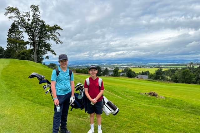 Two of the juniors who are part of a thriving section at Murrayshall in Perthshire