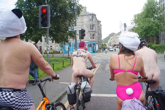 The cycle is "clothing optional"