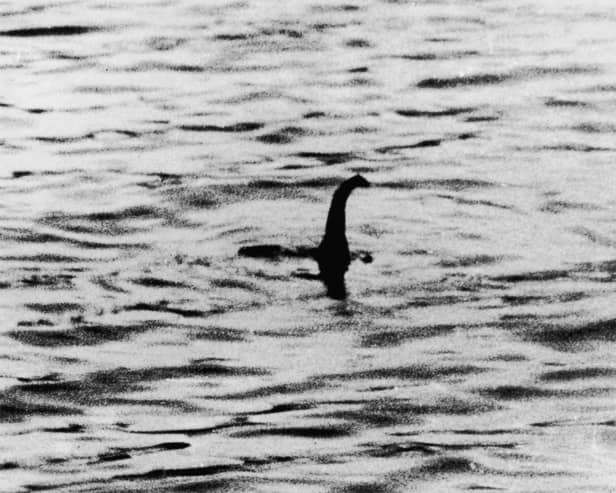A view of the Loch Ness Monster, near Inverness, Scotland, April 19, 1934. The photograph was later exposed as a hoax. 