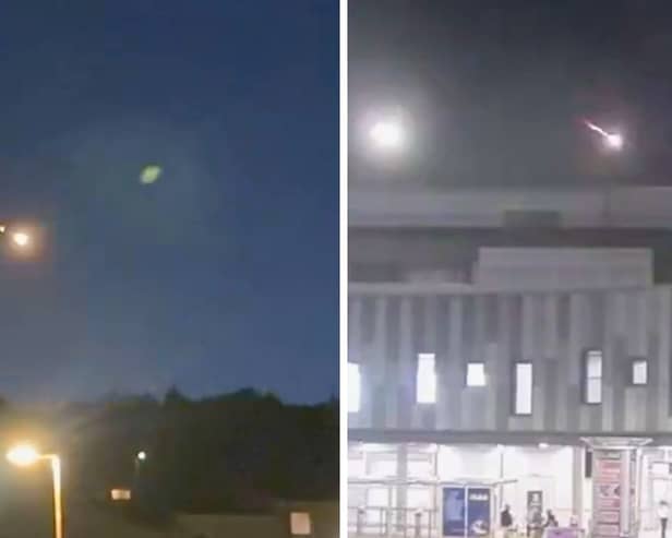 'Meteor’ flashes across the night sky in Scotland.