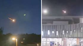 'Meteor’ flashes across the night sky in Scotland.