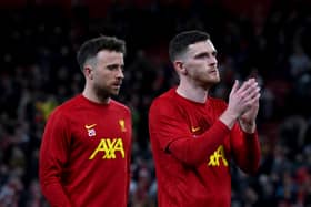 Andy Robertson played with Diogo Jota at Liverpool for five years.