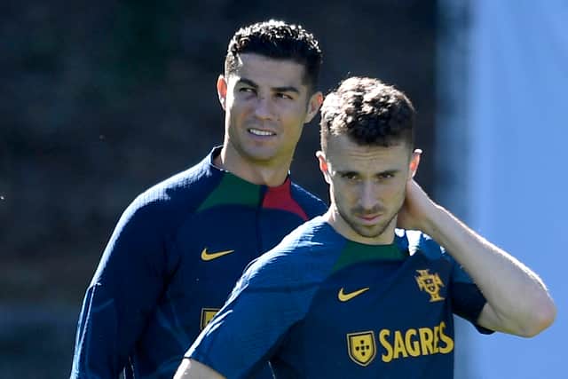 Cristiano Ronaldo was a Portugal teammate of Diego Jota.