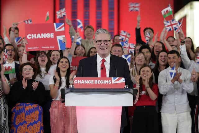 Keir Starmer and Labour supporters celebrate winning the general election last year (Picture: Ricky Vigil)