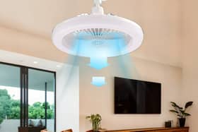 Enjoy a cool breeze in any room just by screwing this into a bulb socket