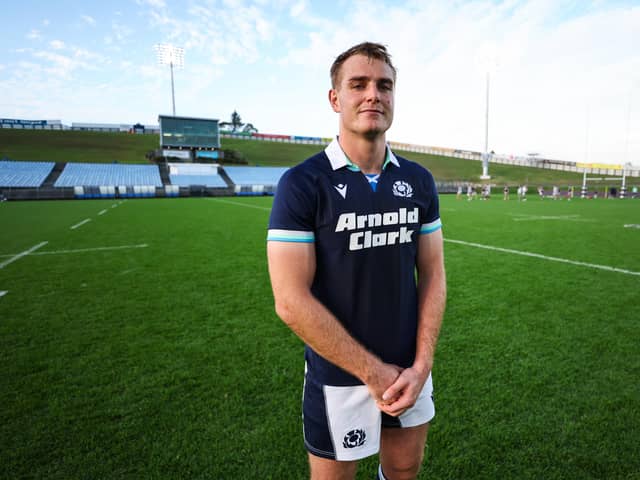 Scotland captain Stafford McDowall at the Semenoff Stadium in Whangārei ahead of Saturday's match against the Māori All Blacks.