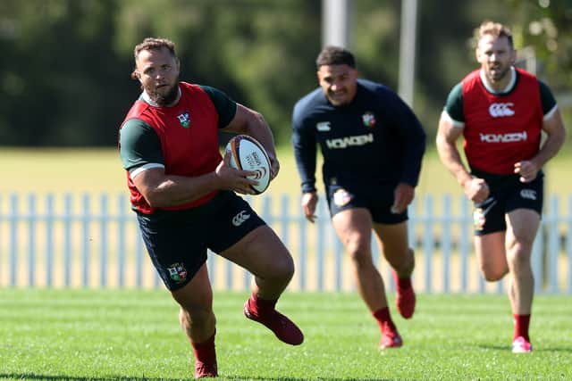 Pierre Schoeman prepares for the Lions' match against Waratahs.