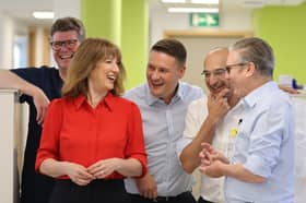 Health Secretary Wes Streeting, centre, with Chancellor Rachel Reeves and Keir Starmer, at the Sir Ludwig Guttman Health & Wellbeing Centre in London, England, where they launched the government's Ten-Year Health Plan (Picture: Jack Hill/WPA pool)