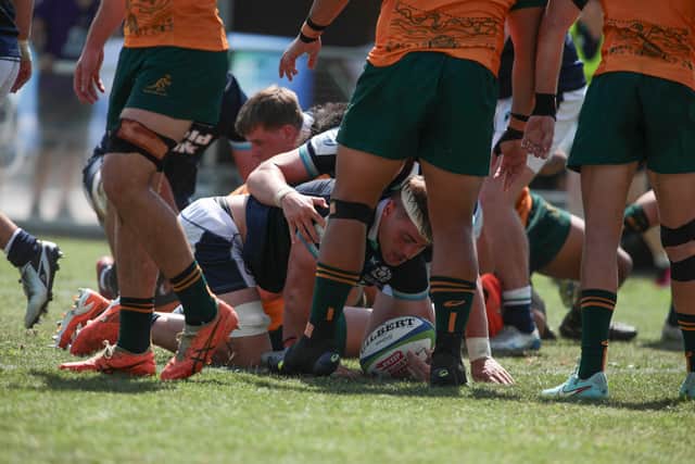 Scotland co-captain Freddy Douglas impressed throughout against Australia and scored a first-half try.