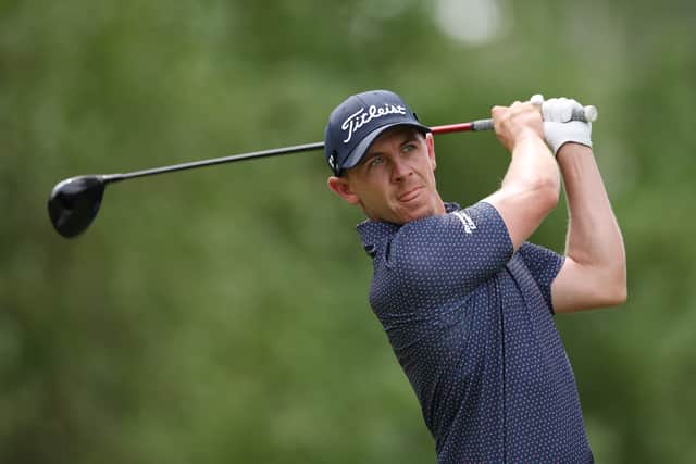 Grant Forrest pictured in action during the BMW International Open at Golfclub Munchen Eichenried