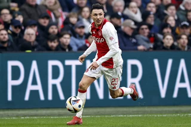 Steven Berghuis scored twice for Ajax against Hibs.