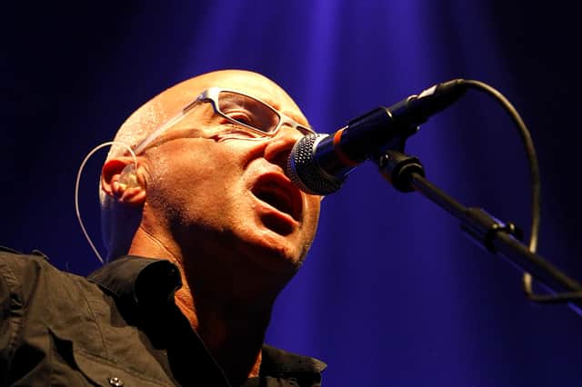 Midge Ure, performing during the Isle of Wight festival