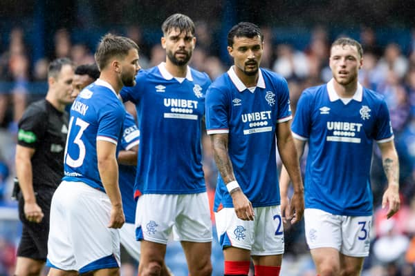 Rangers quartet Nicolas Raskin, Robin Propper, Jefte and Leon King started the first half against Club Brugge.