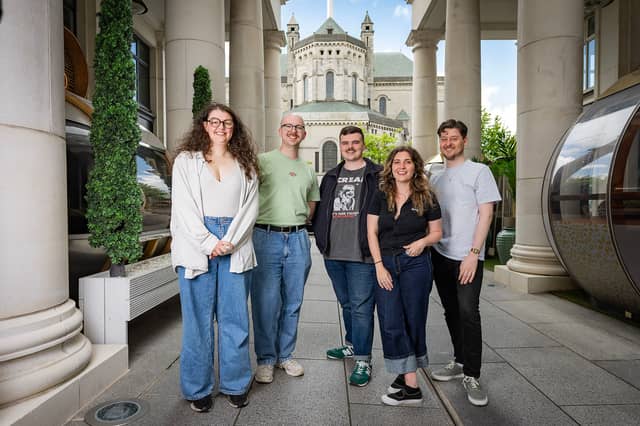 From left, Seon Simpson, Fergus Wachala-Kelly, Colm McCready, Karis Kelly and Simon Sweeney. Three works created by Northern Ireland theatre, dance and arts organisations will be spotlighted as part of an event at the Edinburgh Festival Fringe this summer