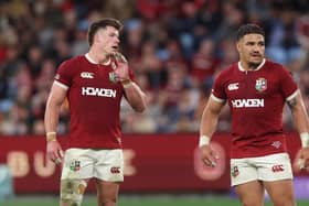 Huw Jones and Sione Tuipulotus started together for the British & Irish Lions against the NSW Waratahs in Sydney. 
