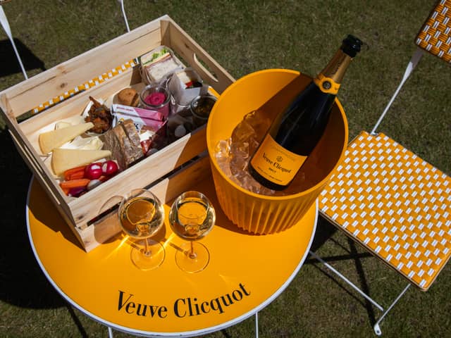 The Veuve Clicquot picnic brunch is running until September at the Old Course Hotel.