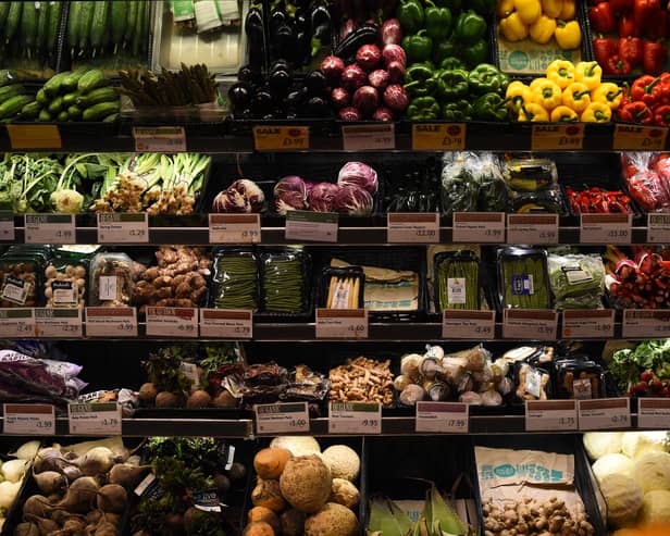 Vegetables in a Whole Foods Market shop in London