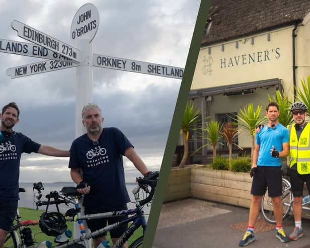 Ben McFarland and Tom Sandham, together known as the ‘Thinking Drinkers’, finished their 'Great British Pub Ride' on July 3.
