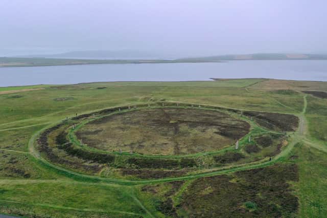 The Neolithic hall at Carnoustie dates to around 4,000BC, long before the Ring of Brodgar (pictured), one of the wonders of the period, was built in Orkney around 2,600BC. PIC: Getty.