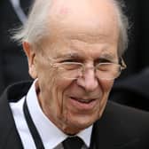 Lord Norman Tebbit leaves the Ceremonial funeral of former British Prime Minister Baroness Thatcher at St Paul's Cathedral in 2013. Picture: Chris Jackson/PA Wire