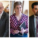 First Minister John Swinney, Nicola Sturgeon MSP and Humza Yousaf MSP