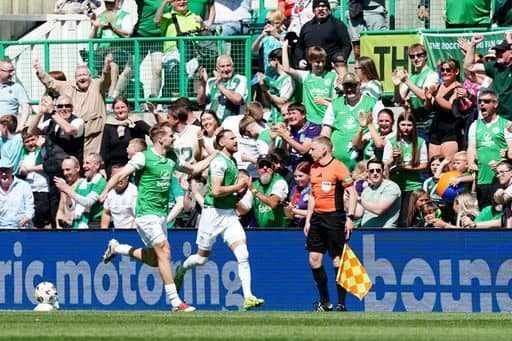 Hibs welcome German third-tier side Rot-Weiss Essen to Easter Road in pre-season on Thursday. Cr: PA.