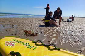 Lifeguards saved three paddleboarders in difficulty last week on east coast beaches. 