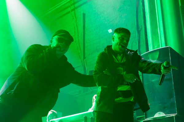 Irish-speaking rap trio Kneecap from Belfast, perform their sold out O2 Academy, Glasgow gig which was arranged after a planned appearance at TRNSMT festival was axed at the end of May due to safety concerns