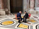 Ukrainian President Volodymyr Zelensky spoke with US President Donald Trump in the Vatican in April, when world leaders gathered for the funeral of Pope Francis (Picture: Office of the President of Ukraine)