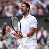 Novak Djokovic is hoping to book a place in the semi finals of Wimbledon today.