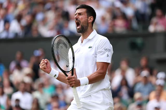 Novak Djokovic is hoping to book a place in the semi finals of Wimbledon today.