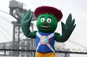 Clyde the thistle man who served as the official mascot for the 2014 Commonwealth Games