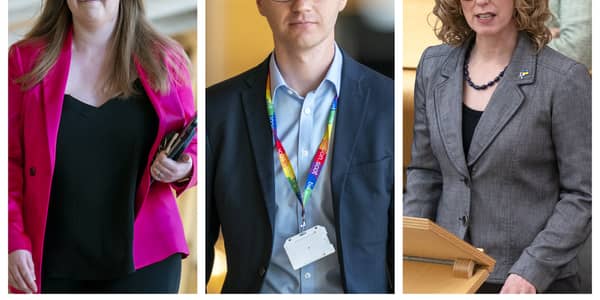Gillian Mackay MSP, Ross Greer MSP and Lorna Slater MSP