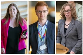 Gillian Mackay MSP, Ross Greer MSP and Lorna Slater MSP