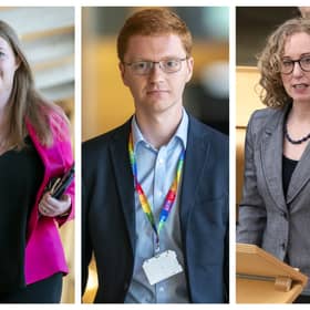 Gillian Mackay MSP, Ross Greer MSP and Lorna Slater MSP