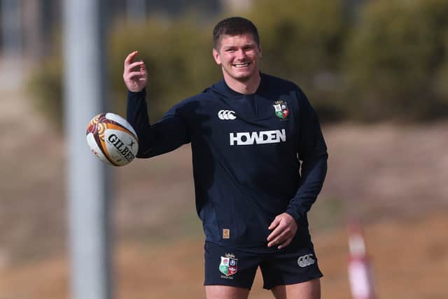 Owen Farrell is on the bench for the Lions.
