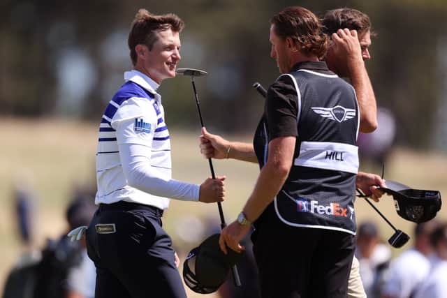 Calum Hill recently linked up with a new caddie in Edinburgh man Stuart Davidson