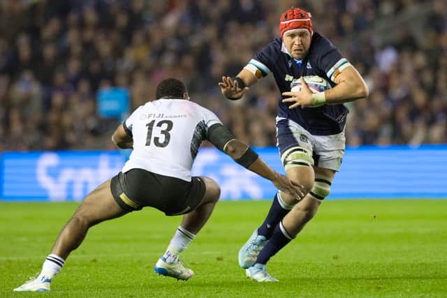 Scotland's Grant Gilchrist is back to face Fiji.
