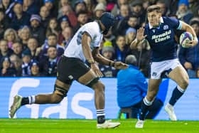 Scotland's Tom Jordan in action during the win over Fiji at Murrayfield in November.