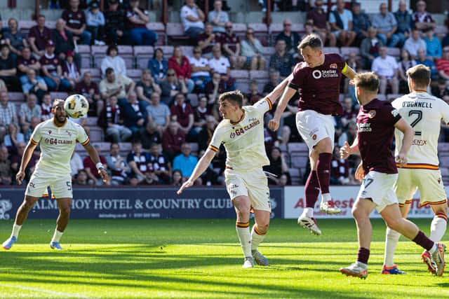 Lawrence Shankland's last Hearts goal was against Motherwell.