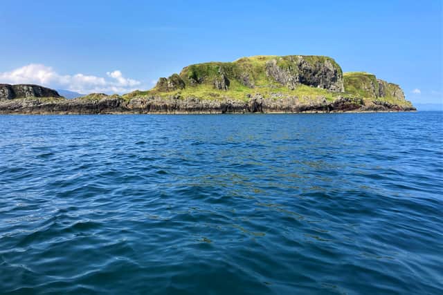 Insh Island 'Caisteal Insh' Cave from a kayaker's view