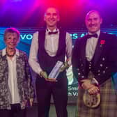 Aaron Smith, from NHS Forth Valley, was recognised for his volunteer work last year.
