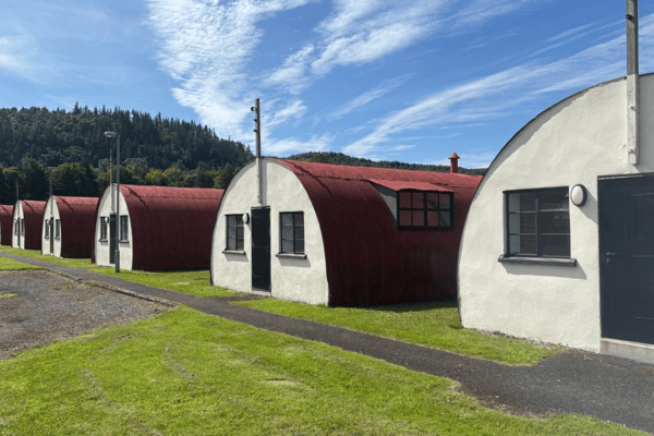 Cultybraggan Prisoner of War Camp near Comrie in Perthshire. More than 4,000 men were held here during World War Two, including 2,700 Germans and hardline Nazis.