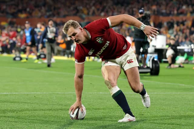 Duhan van der Merwe scored a hat-trick of tries.