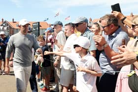 Star attraction Rory McIlroy will be part of a two-tee start in the final round of the Genesis Scottish Open 