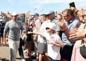 Star attraction Rory McIlroy will be part of a two-tee start in the final round of the Genesis Scottish Open 