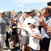 Star attraction Rory McIlroy will be part of a two-tee start in the final round of the Genesis Scottish Open 