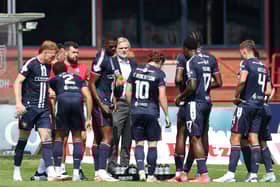 Steven Pressley watched his new Dundee team lose 1-0 at home to Airdrieonians.