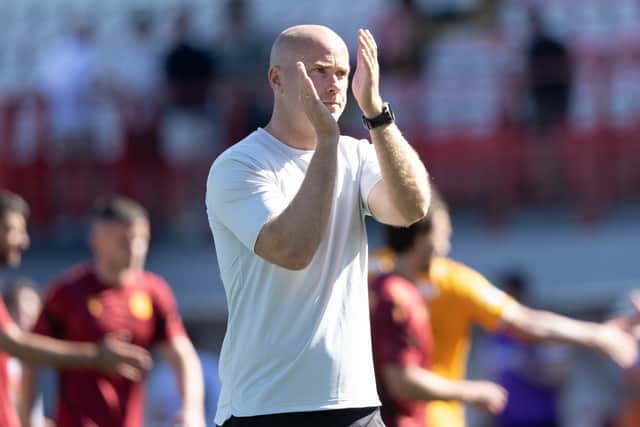 Jens Berthel Askou's Motherwell reign started with a win on penalties.